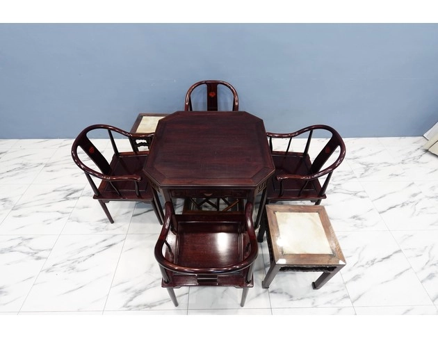 花梨木麻將桌組